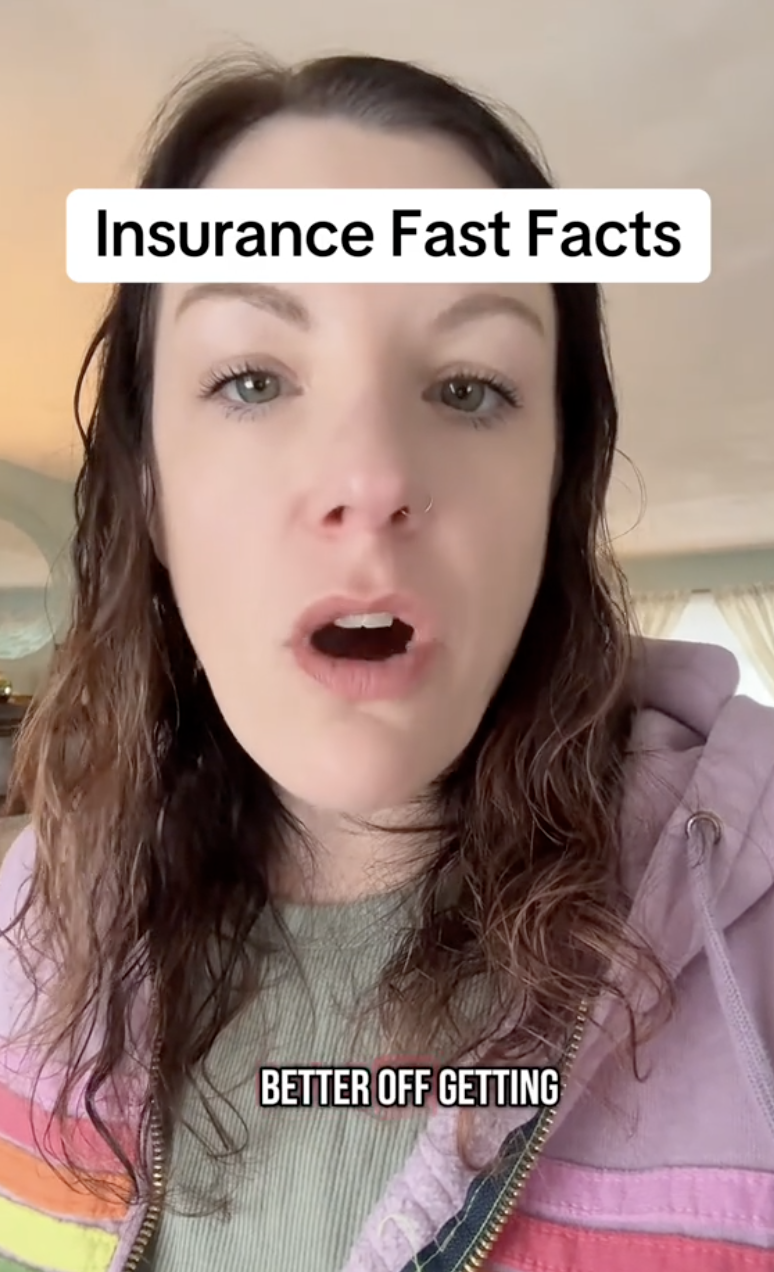 woman talking to a camera